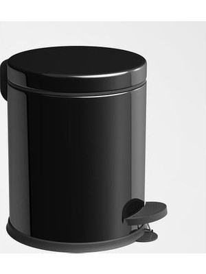 MaxiFlow Maxıflow Çöp Kovası Pedallı Siyah 5lt