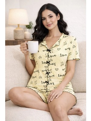 Pemilo Kadın 01577 Kaşkorse Şortlu Pijama Takımı