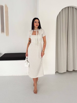 Kiki Puantiyeli Elbise