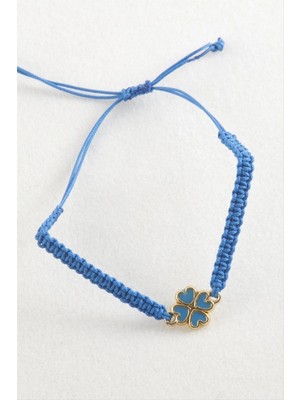 Marsilyan Yonca Makrome Örgülü Bileklik