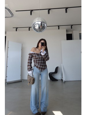 Özge Özgenç Yıkamalı Straight Fit Jean