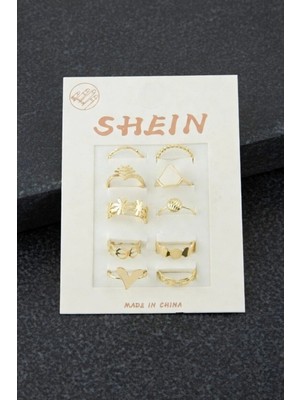 Marsilyan 5 Adet Kalp Lüx Eklem Yüzük