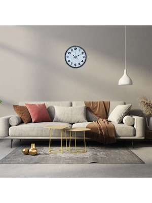 Çetiner Group Klasik Tasarım Gri 36 cm Duvar Saati