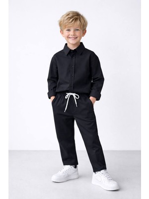 Butik Erkek Çocuk %100 Pamuklu Gömlekli 2'li Takım