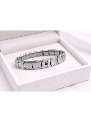 Uravas Store Çelik Nomination Bileklik Başak Burcu | Paslanmaz Çelik Burç Bilekliği | Zarif ve Tasarım