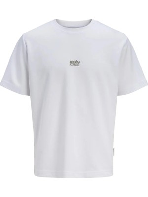 Jack & Jones Jcobreeze Front Print Tee Ss Crew Erkek T-Shirt