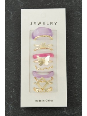 Marsilyan 11 Adet Kelebek Lüx Eklem Yüzük