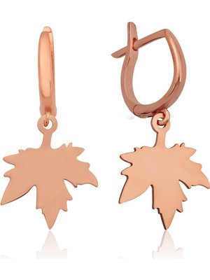 925 Ayar Gümüş Yaprak Küpe