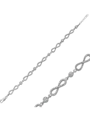 925 Ayar Gümüş Sonsuzluk Bileklik