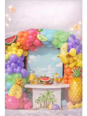 Eng Parti Dünyası 100 Parça Meyve Temalı Tropical Balon Konsepti - Meyve Temalı Set ENG-B1085