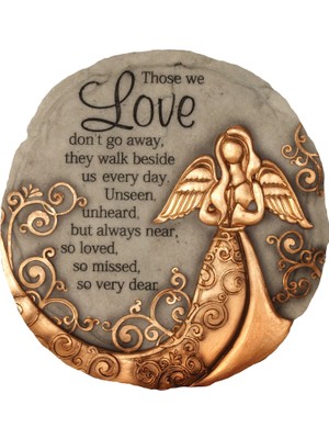 Delixa Bahçe Dekoru - Bronz Melek Basamak Taşı - Bahçe Için Dekoratif