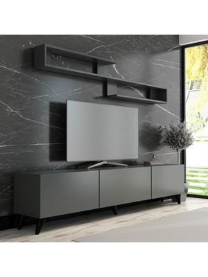 Delixa X4032 Antrasit Tv Ünitesi 210 cm