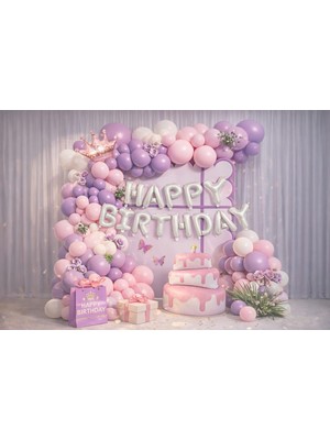 Eng Parti Dünyası 58 Parça Doğum Günü Balon Konsepti - Happy Birthday Seti ENG-B1004