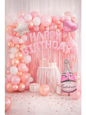 Eng Parti Dünyası 82 Parça Doğum Günü Balon Konsepti Set - Happy Birthday Seti ENG-B1039