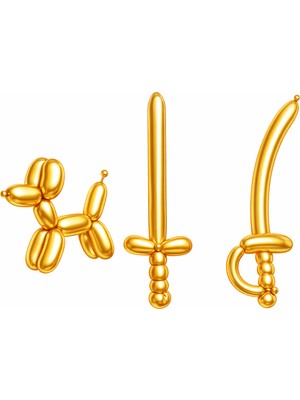 Gemar,sosis Balon Kaliteli Marka Balon 25 Adet Krom Süslme Parti Doğum Günü.