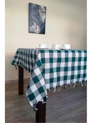 Delixa Denizli Çeyiz Çok Amaçlı Masa Örtüsü Sofra Bezi Yeşil 150X150 Yeşil