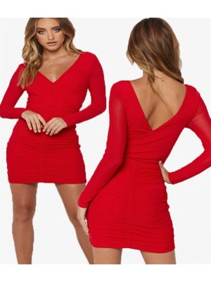 Marsilyan Kruvaze Mini Elbise