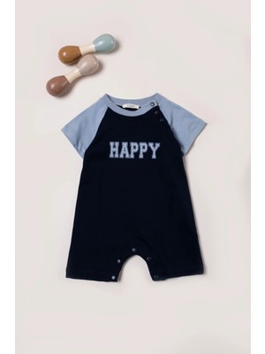 Vauva Tulum Yazlık Kısa Kol Bebek Çocuk Baskılı Çıtçıtlı Tulum