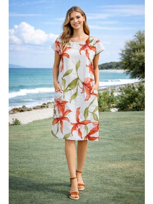 Ithal Yandan Cepli Kaşkorse Elbise