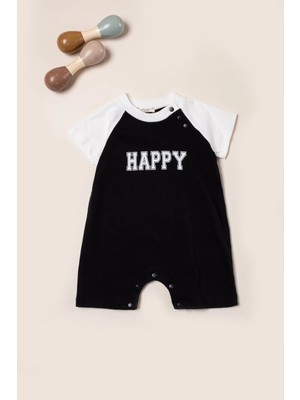 Vauva Tulum Yazlık Kısa Kol Bebek Çocuk Baskılı Çıtçıtlı Tulum