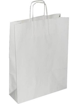 Kitabevimden Umur Karton Çanta 12X32X40 Baskısız Beyaz 90 gr 30012932--25 Li