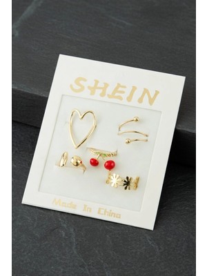 Marsilyan 5 Adet Kiraz Lüx Eklem Yüzük