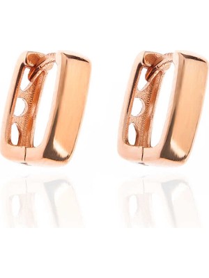 Gümüş Taşsız J Bayan Küpe