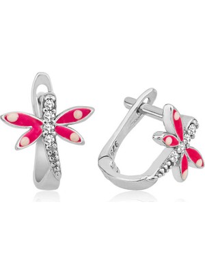 Gümüş Yusufçuk Çocuk Küpesi