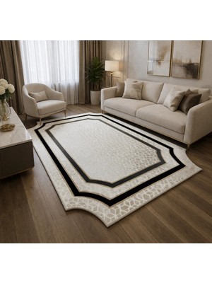 Hoom Rugs Bahariye Halı Deep 6089 x Krem Modern Salon Halısı