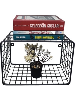 Go Dekor 33X23X15 Iskandinav  Çok Amaçlı Dekoratif Duvar Kitaplığı/duvar Rafı