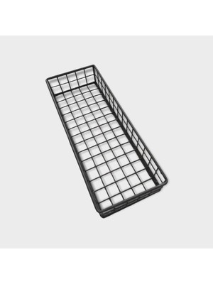 Go Dekor Asortik Düz Dekoratif Tekli Büyük Boy Rüstik Tel Sepet (Yeni)