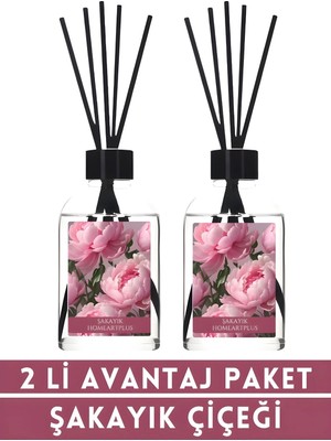 2 Li Avantaj Paket Şakayık Çiçeği Oda Kokusu Bambu Esansiyel Uçucu Yağ 50 ml