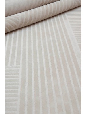 Kashe Halı Bella 4460 Krem Salon Halısı Oturma Odası Halısı Koridor Halısı Mutfak Halısı Modern Makine Halısı