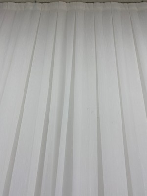 Bambu Şantuk Tül Perde (1/3) Sık Pile Ütü Istemez Ağır Gramajlı Ürün