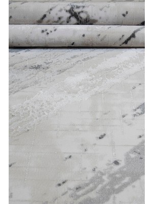 Kashe Halı Bella 4456 Antrasit Salon Halısı Oturma Odası Halısı Koridor Halısı Mutfak Halısı Modern Makine Halısı