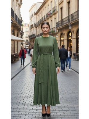 Misswhence Elbise Yeşil  39844