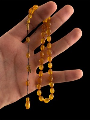 Filiya Bilek Boy Kapsül Ateş Kehribar Tesbih