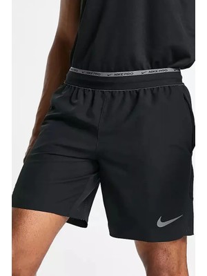 Nike Pro Dri Fit Flex Rep 3.0 Unlined Training Erkek Şort Siyah