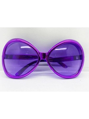 Nexgen Mor Renk Yeşilçam Nostalji 80LI Yıllar 90LI Yıllar Parti Gözlüğü 7X16 cm