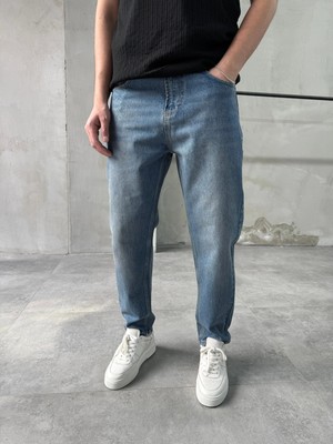 Difransel Jeans Erkek Yıkamalı Rahat Kalıp Boyfriend Jean