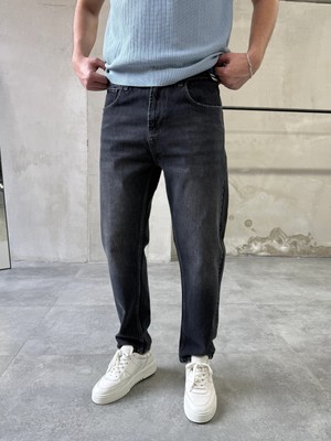 Difransel Jeans Erkek Yıkamalı Rahat Kalıp Boyfriend Jean