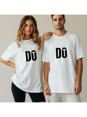 Kidilia Do It Görselli Unisex Bisiklet Yaka Tasarım Tshirt - Beden: Xxlrenk: Beyaz