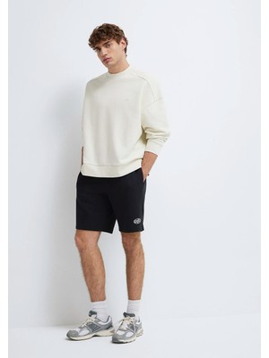 Mavi Mvjns Baskılı Siyah Şort 0410317-900