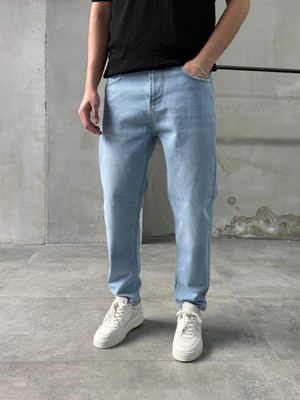 Difransel Jeans Erkek Yıkamalı Rahat Kalıp Boyfriend Jean