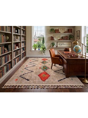 Hahay Yıkanabilir Kaliteli Kaymaz Dokuma Pamuk Taban Dijital Baskı Kilim