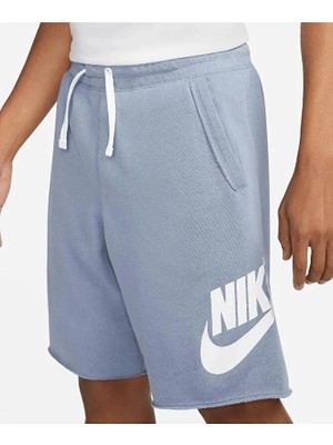 Nike M Nk Club Alumni Hbr Ft Fransız Havlu Kumaş Erkek Mavi Şort DX0502