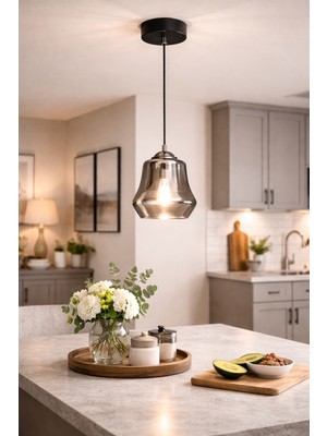 Minimal Elite Silver Chrome Trio Plafonyer Cam Avize