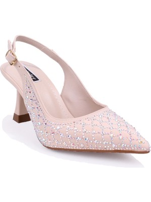 Dagoster DZA07-1143750 Altın Ince Topuklu Abiye Kadın Ayakkabı