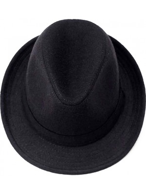 Nexgen Çocuk Boy Siyah Kumaş Fötr Şapka Gösteri Şapkası Michael Jackson Şapkası 54 No