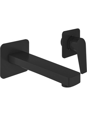 Kale Sempre Plus Ankastre Lavabo Bataryası Mat Siyah